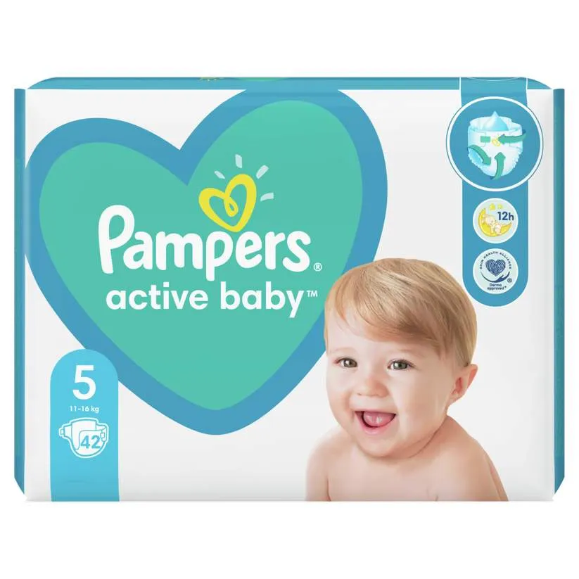 PAMPERS ACTIVE BABY 11-16KG 42 BUCATI MARIMEA 5
