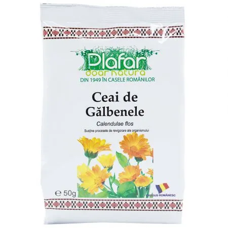 Ceai de Galbenele Flori, 50 g, Plafar