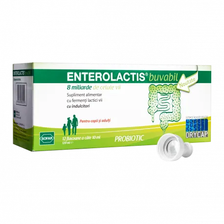 Enterolactis buvabil DRY-CAP 12 flacoane x 10ml