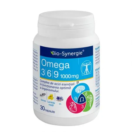 Omega 3-6-9 1000 mg, 30 capsule, Bio Synergie