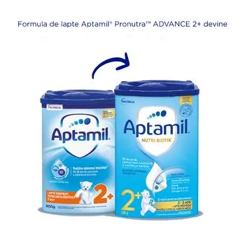 Lapte praf Aptamil NUTRI-BIOTIK 2+ pentru 2-3 ani, 800g, Nutricia