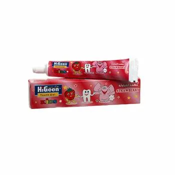 Pasta de dinti pentru copii cu aroma de capsuni, 80mg, HiGeen