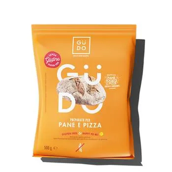 Mix Fara Gluten Pentru Paine Si Pizza, 500G, Gudo