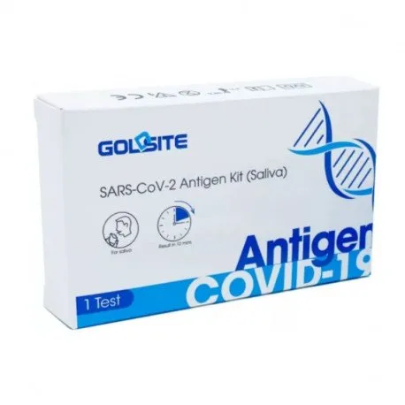 Test rapid antigen COVID 19, Goldsite saliva, 1 test/cutie