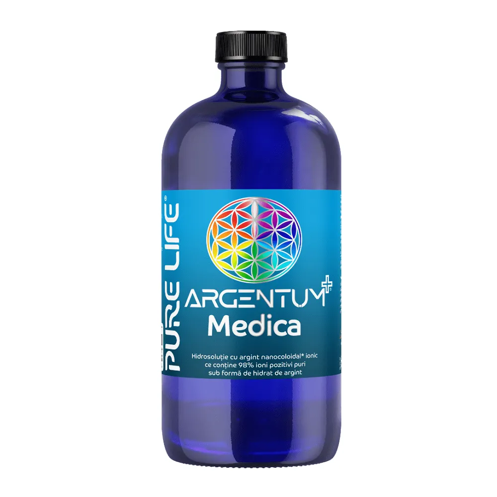 Argint nanocoloidal Argentum+ Medica, 480 ml, Pure Life