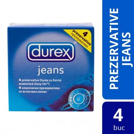 Prezervative Durex Jeans, 4 bucati
