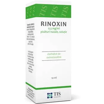 Rinoxin solutie nazala 0.25 mg/ml, 10ml, Tis Farmaceutic