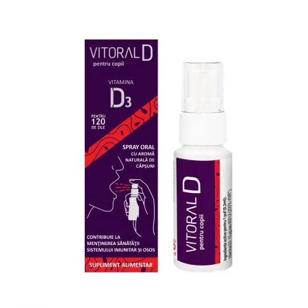 Spray oral pentru copii Vitoral D, 25 ml, Vitalogic