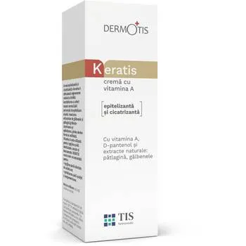 Crema cu vitamina A DermoTIS KeraTIS, 20ml, Tis Farmaceutic