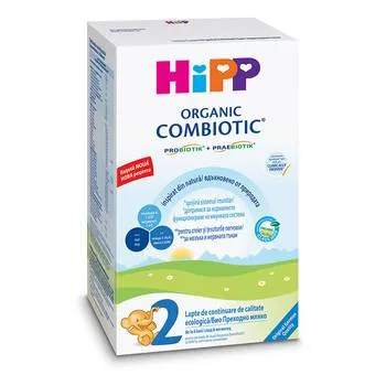 Lapte praf de continuare Organic Combiotic 2, 300g, HiPP