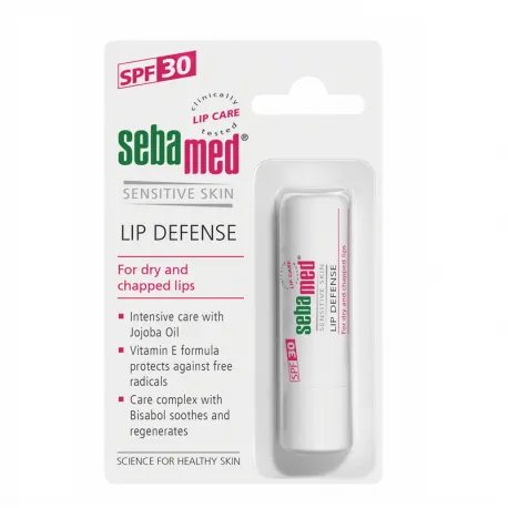 Sebamed Sensitive Skin, Balsam dermatologic pentru buze SPF 30, 4.8ml