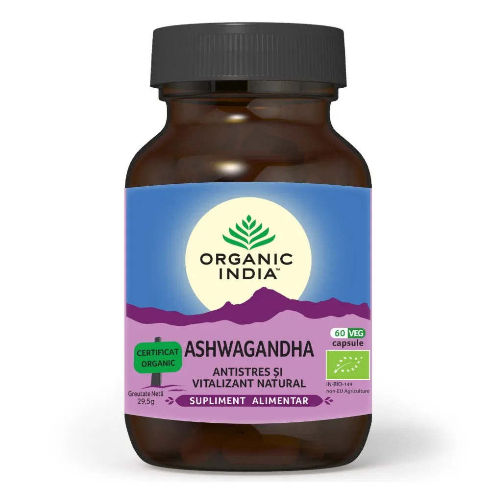 Ashwagandha - antistres natural (60 capsule), Organic India