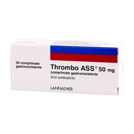 Thrombo ASS 50 mg x 30 comprimate gastrorezistente