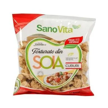 Cuburi vegetale din soia, 100g, SanoVita