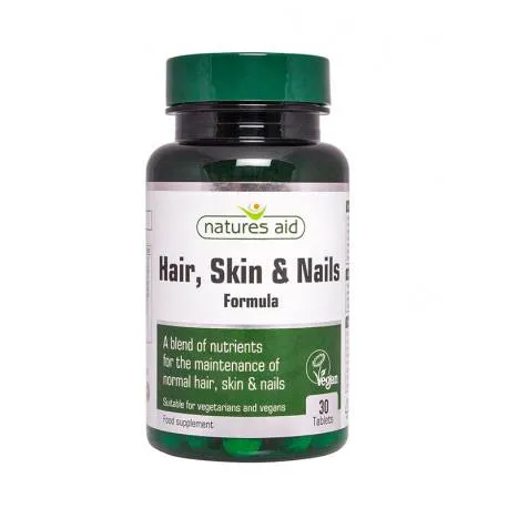 NATURES AID Hair skin & nails Formula, 30 tb.