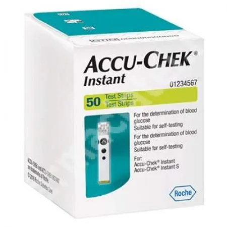 Teste glicemie Accu-Chek Instant, 50 bucati, Accu-Chek