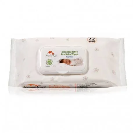 Mommy Care Servetele umede ECO Biodegradabile bebelusi, 72 servetele