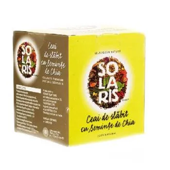 Ceai de slabit cu seminte de chia, 20 plicuri, Solaris