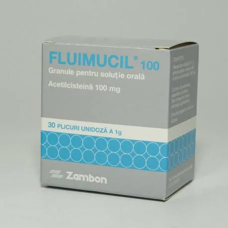Fluimucil 100 mg/plic x 30plic