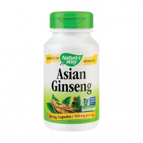 Secom Asian Ginseng 560mg, 50 capsule vegetale