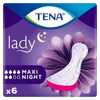 Absorbante pentru incontinenta urinara Lady Maxi Night, 6 bucati, Tena