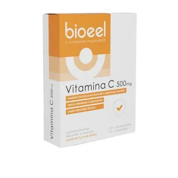 Vitamina C 500mg, 30 comprimate masticabile, Bioeel