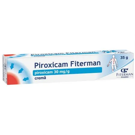 Piroxicam crema, 30 mg/g, 35 g, Fiterman