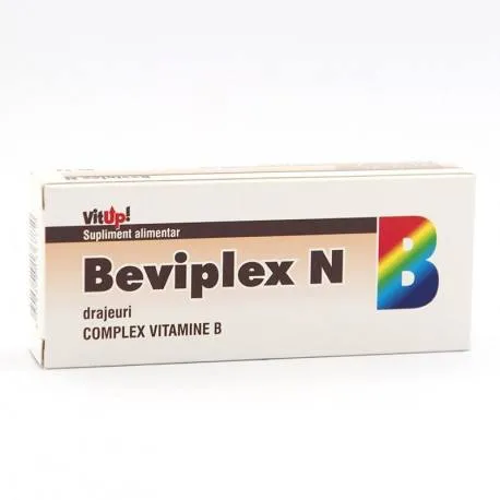 Beviplex N - Vitamine din complexul B, 30 drajeuri