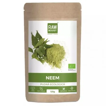 Pudra ecologica de Neem, 125 g, RawBoost