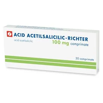Acid Acetilsalicilic 100 mg, 30 comprimate, Gedeon Richter
