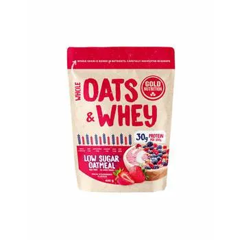 Oats&Whey cu capsuni, 400g, Gold Nutrition