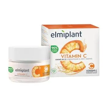 Crema de zi iluminatoare si anti-ageing Vitamin C, 50ml, Elmiplant