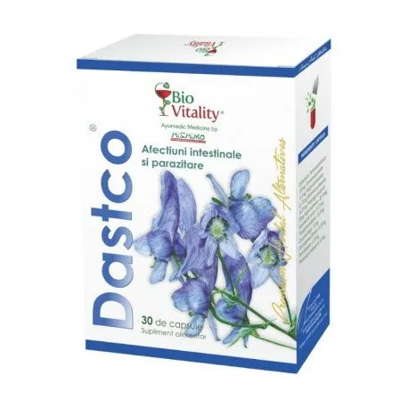 Bio Vitality Dastco pentru afectiuni intestinale, 30 capsule