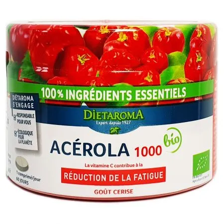 Acerola Bio 1000 mg, 60 comprimate, Dietaroma