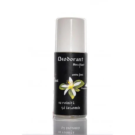 Bio Nera Plant Deodorant roll-on cu roinita si iasomie pentru femei, 50 ml