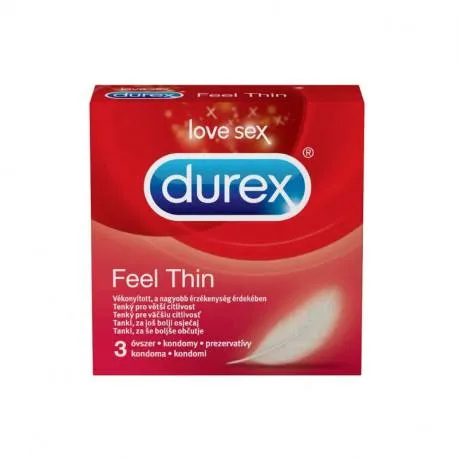 Prezervative Durex Feel Thin, 3 bucati