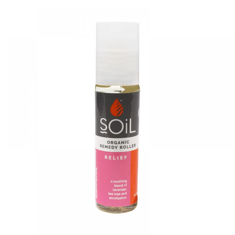 Roll-On Relief - Amestec de alinare rapida cu uleiuri esentiale pure organice (11 ml), SOiL
