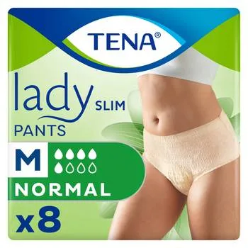 Chilot pentru incontinenta urinara Lady Slim Pants M, 8 bucati, Tena