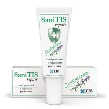 Crema protectoare pentru maini SaniTIS Repair, 20ml, Tis Farmaceutic
