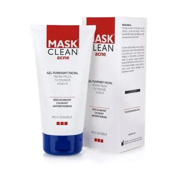 Mask Clean Acne gel purifiant facial, 150 ml, Solartium
