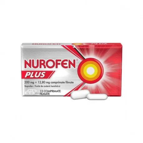 Nurofen Plus 200 mg, 12 comprimate filmate