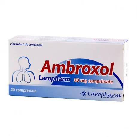 Ambroxol Laropharm 30mg, 2 blistere 10 comprimate