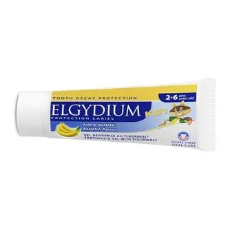 Pasta de dinti pentru copii cu aroma de banane, 50 ml, Elgydium