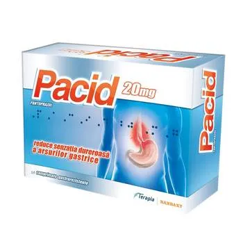 Pacid 20 mg, 14 comprimate, Terapia