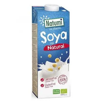 Lapte bio din soia natural, 1l, Natumi