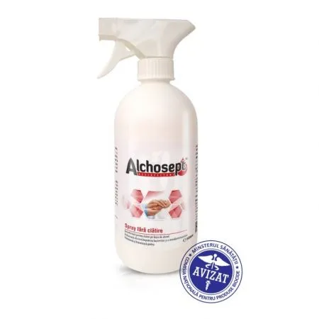 Spray dezinfectant fara clatire Alchosept, 500 ml, Klintensiv