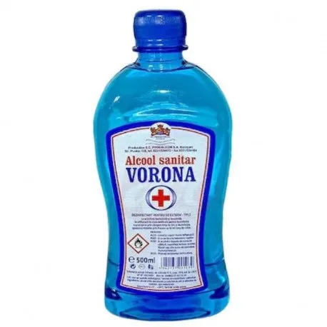 Alcool sanitar Vorona 70%, 500 ml