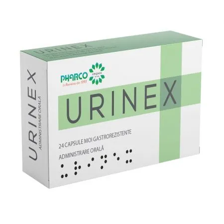 Urinex, 24 capsule moi gastrorezistente, Pharco