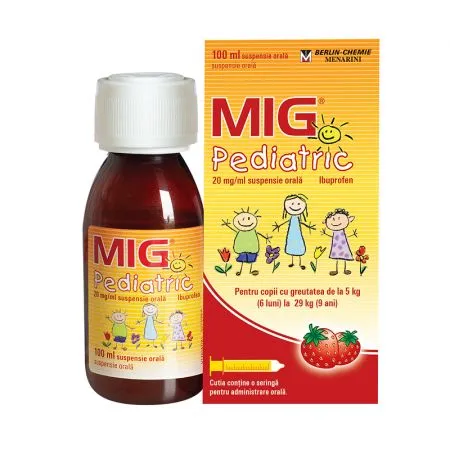 Mig Pediatric, 20 mg/ml suspensie orală, 100 ml, Berlin-Cheme Ag