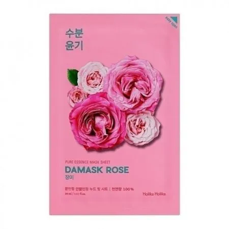 Masca cu trandafir de Damasc Pure Essence, 20 ml, Holika Holika